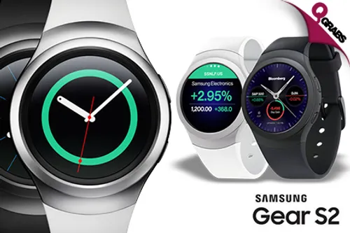 For QR999 Grab a Samsung Gear S2 Sport Watch to Sync with Any Android Device - FREE Smart USB Power Bank Included! (QR1199 Value)